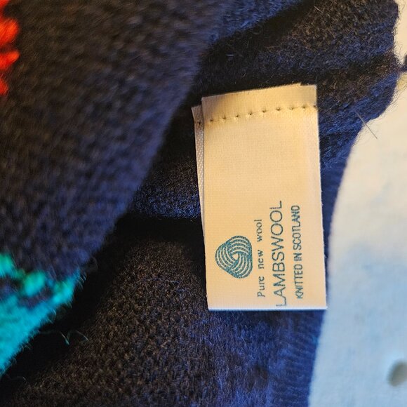 Vintage wool sweater made in Scotland men's M - Picture 4 of 7